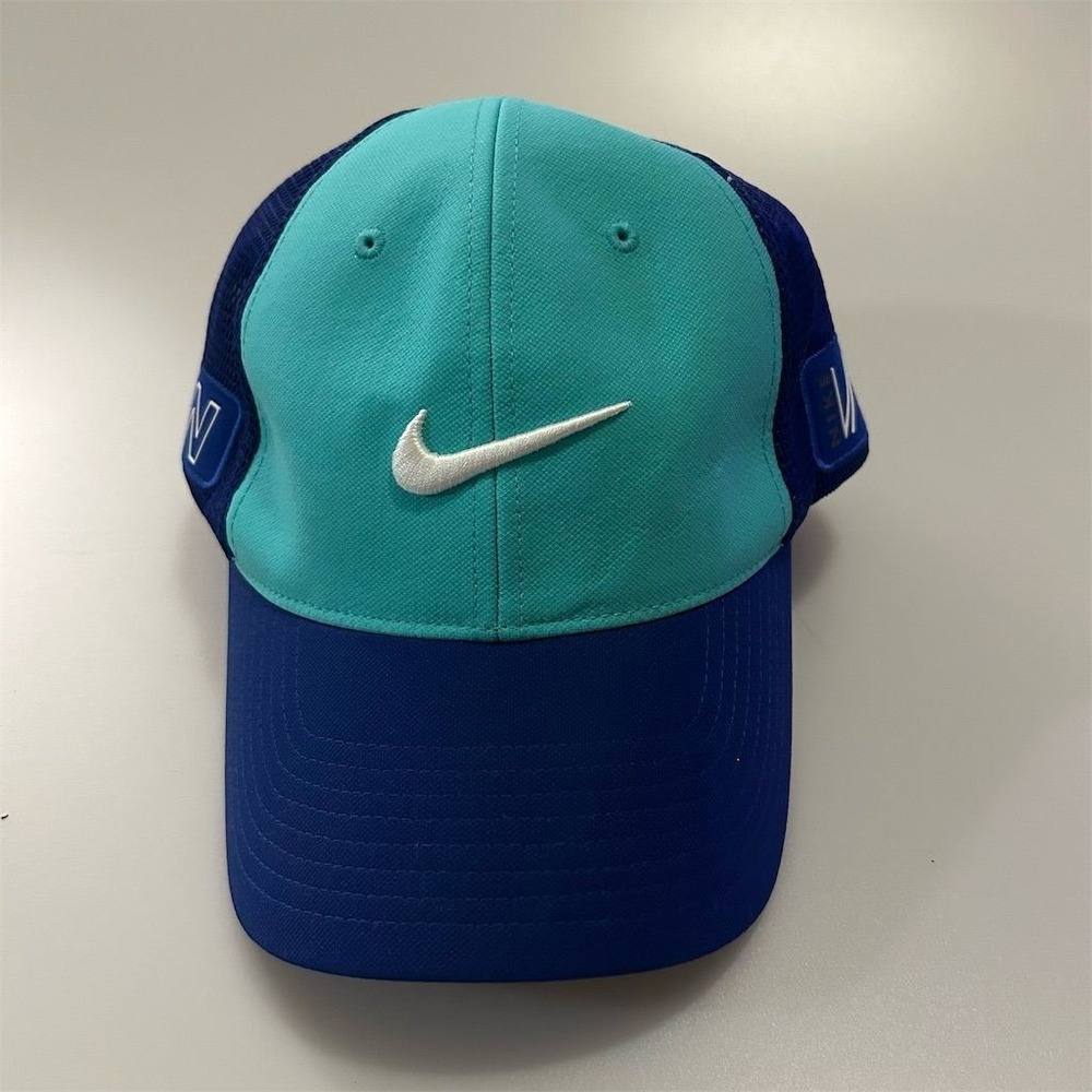 Nike Hat Cap Flex Fit Blue Vapor RZN Golf Tour Legacy Mesh Flexfit